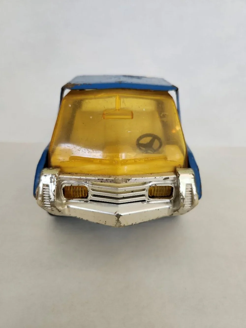 Vintage Tonka Toy Pick-up Truck 1970’s Pressed Steel Blue Metal Retro Look T1